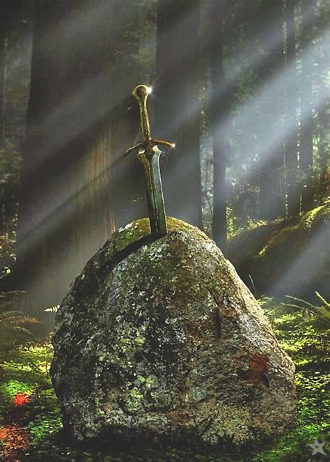 Wotch on sword in the stone